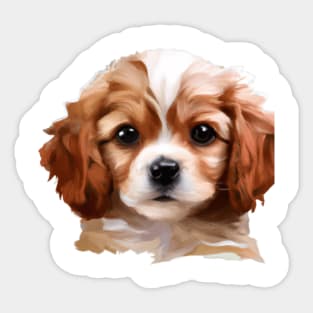 Pawsitively Adorable Puppy Sticker